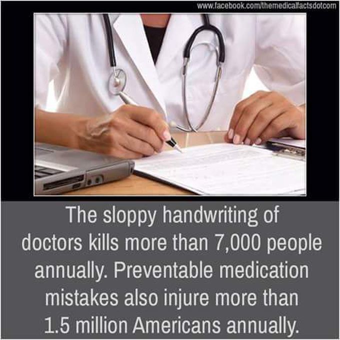 But that's what makes you a doctor