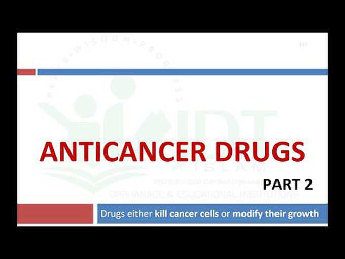 Pharmacology-AntiCancer drugs