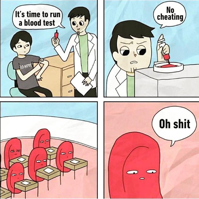 🤣😂😆😆 Blood test.. what's your blood group?? Mine "A+"...