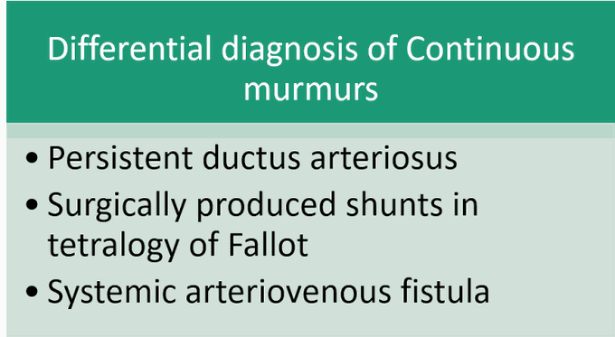 Continuous Murmur