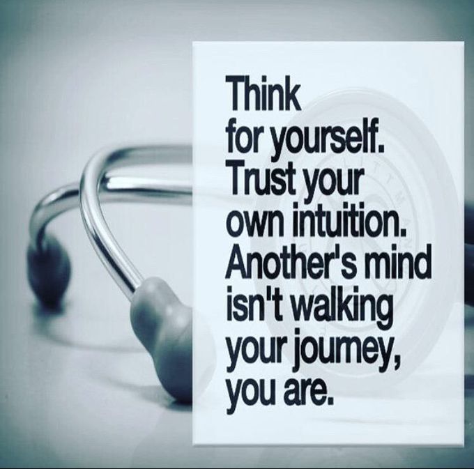 Trust yourself