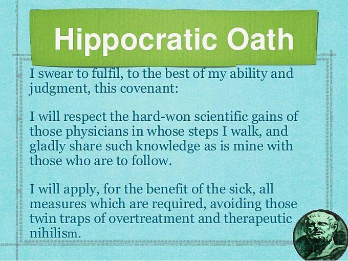 Hippocratic oath