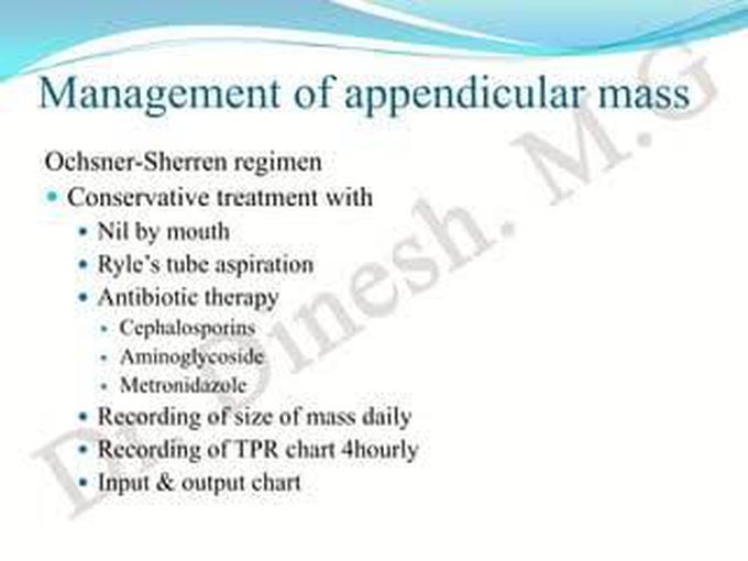 Appendicular Mass- Management