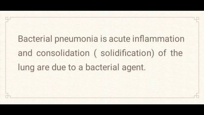 Bacterial pneumonia