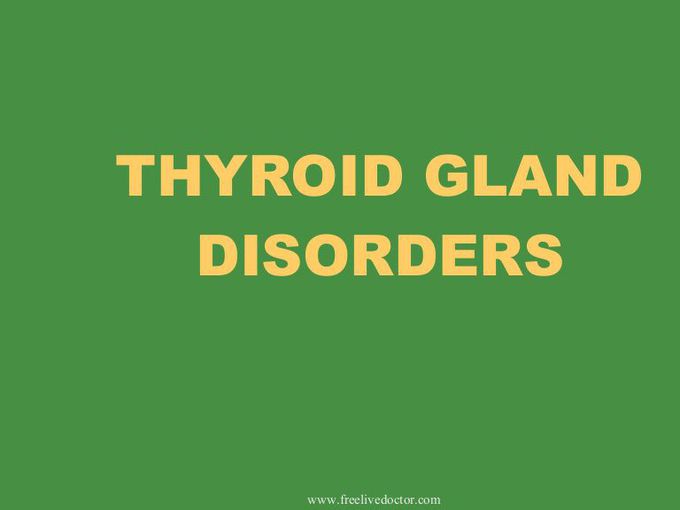 Diseases of thyroid gland