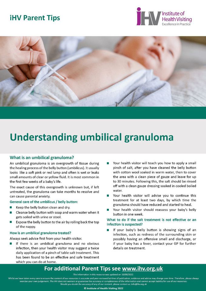 Umbilical granuloma treatment