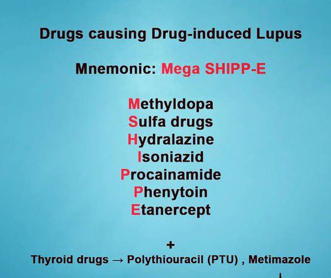 Drugs inducing Lupus