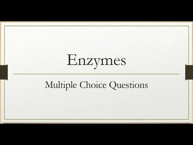Short questions on enzymes.