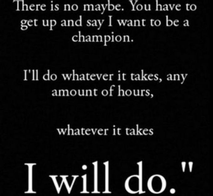 I will
