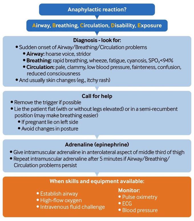 How to manage a patient with an Anaphylactic Reaction