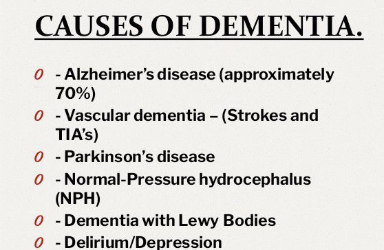 Dementia- Causes - MEDizzy