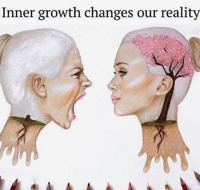 Inner growth change our reality.🍃🌸🍃