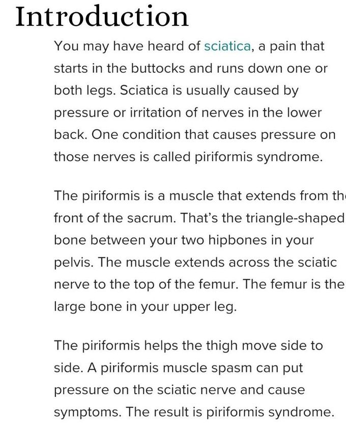 Piriformis Syndrome MEDizzy