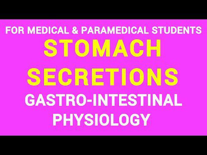 Secretions of stomach