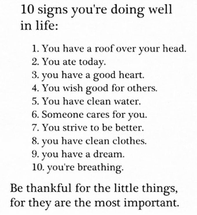 10 Signs U Are Doing Well In Your Life MEDizzy