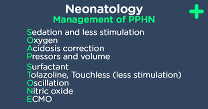 Treatment of  PPHN