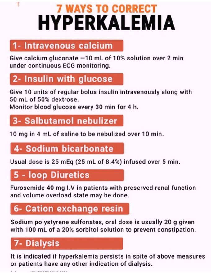 Hyperkalemia Correction