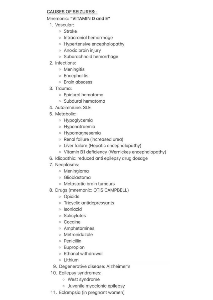 Seizures and Epilepsy III