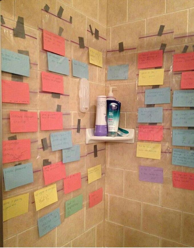 When you have an exam and you need to take a shower