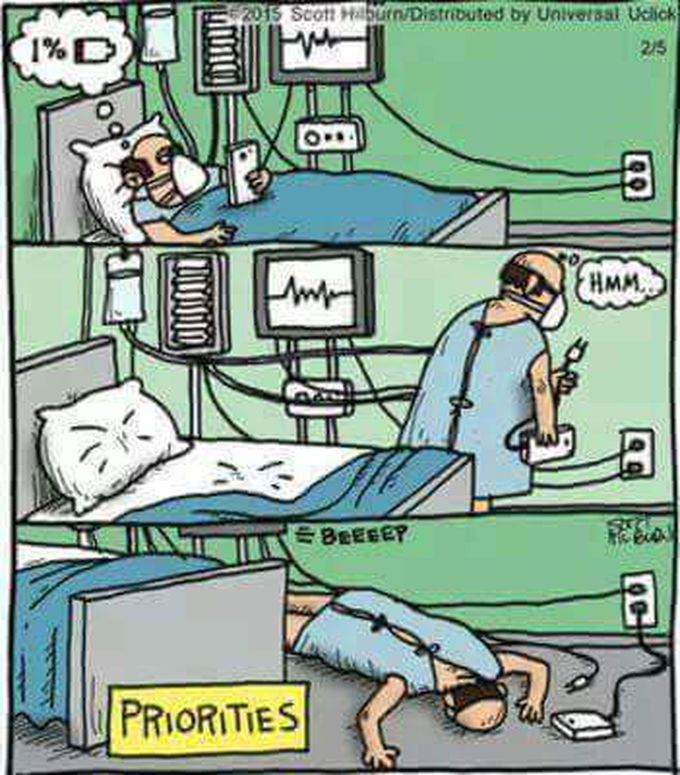 Priorities. Life of a medic