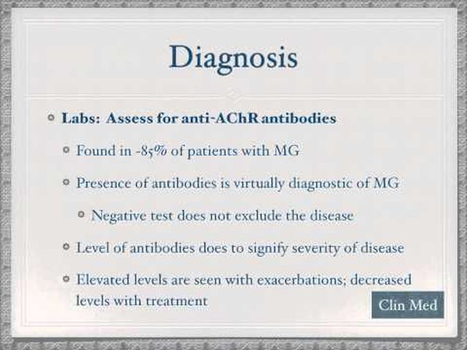 Autoimmune Pathology Myasthenia Gravis.