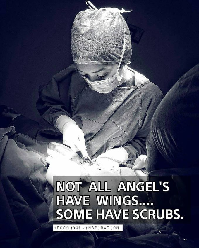 Not all angel's have wings,some have scrubs🖐️😷