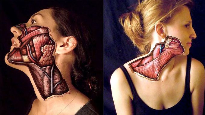 realistic anatomical paintings 