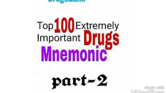 Top 100 drugs extremely important mnemonic |Most amazing remembering tricks | part-2