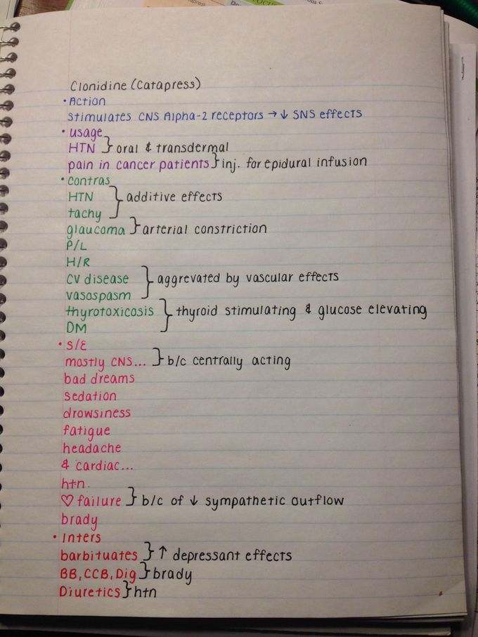 The study of Clonidine also known as catapress