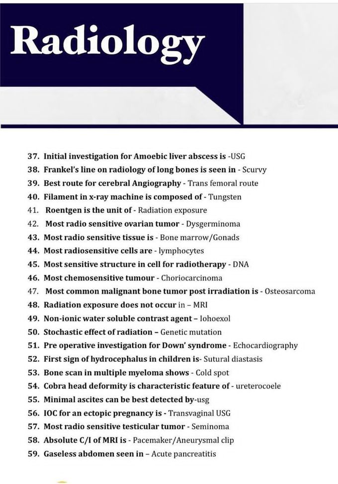 Radiology I