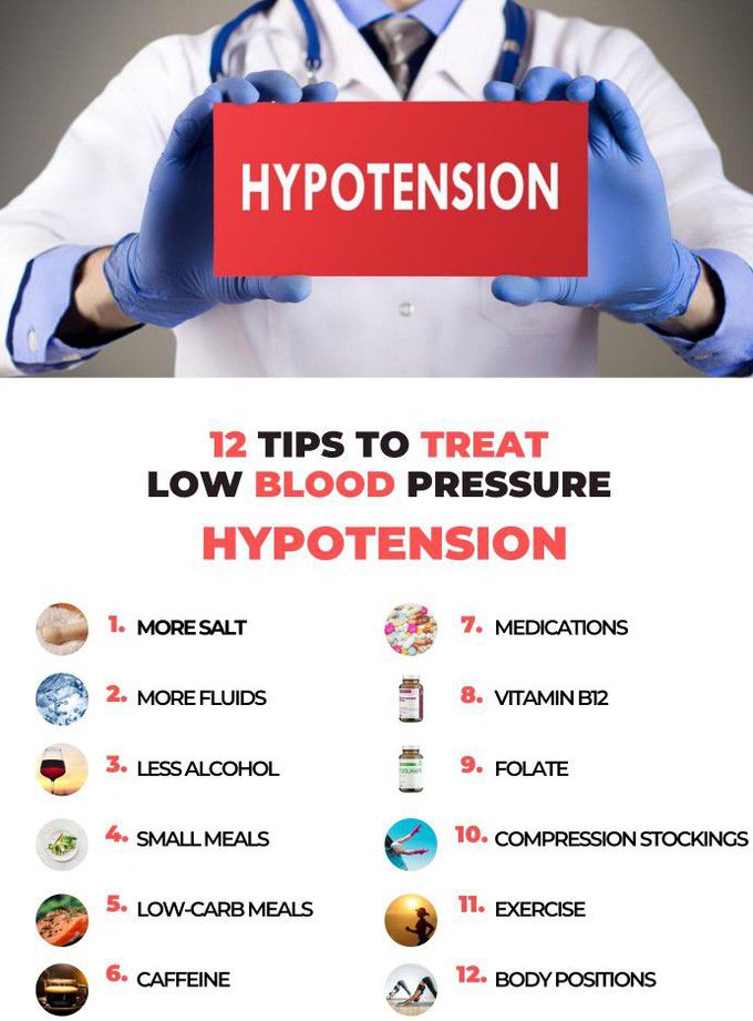 Low blood pressure clearance treatment