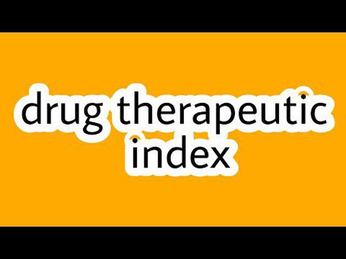 Concept of therapeutic drug index