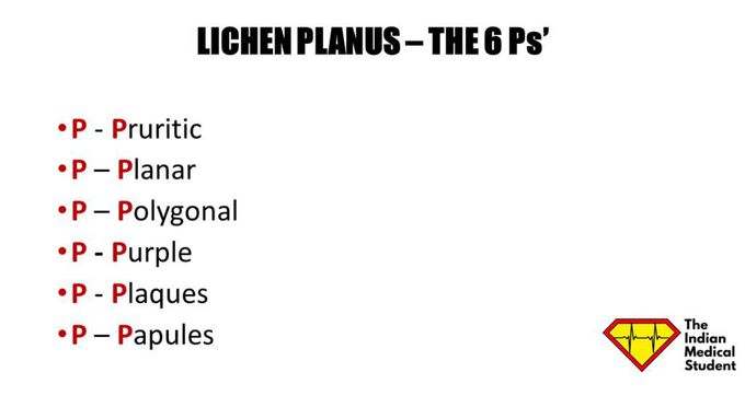 6 Ps of Lichen Planus