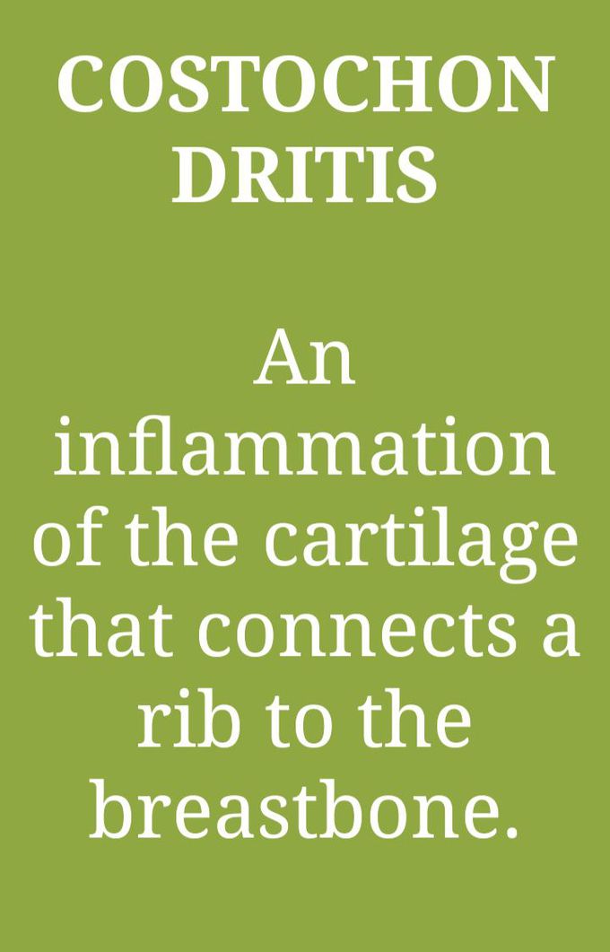 MEDizzy Costochondritis