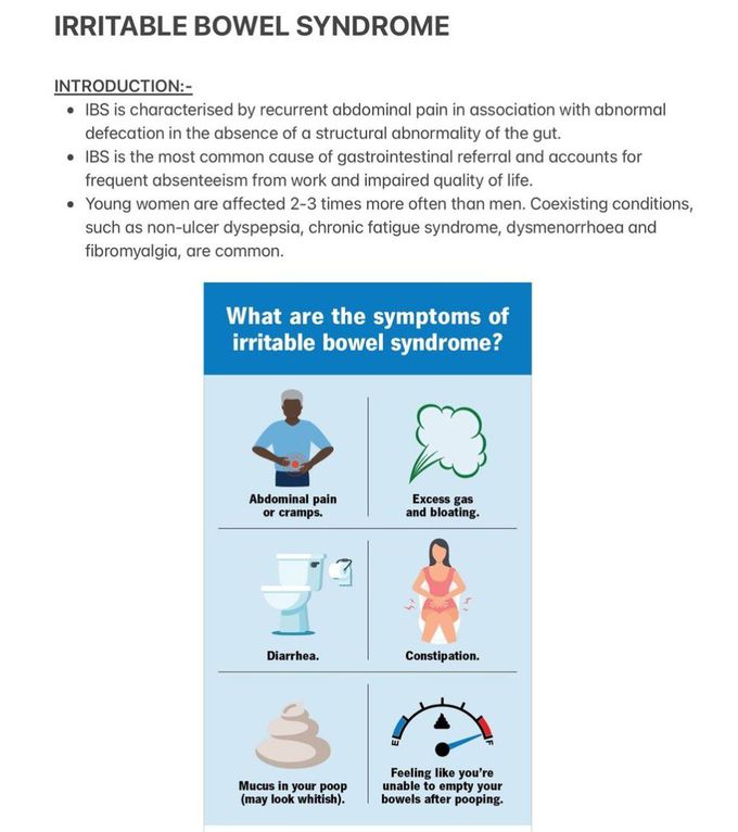 Irritable Bowel Syndrome I