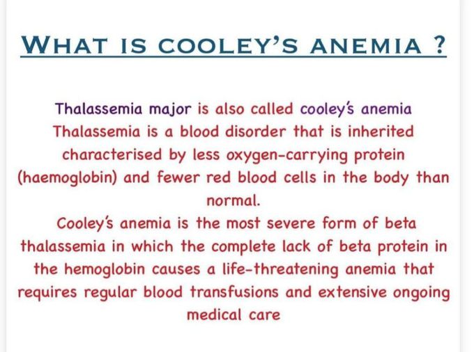 Cooley's Anemia