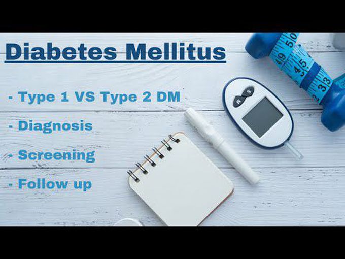 Difference between Type 1 and Type 2 Diabetes mellitus with diagnosis and followup