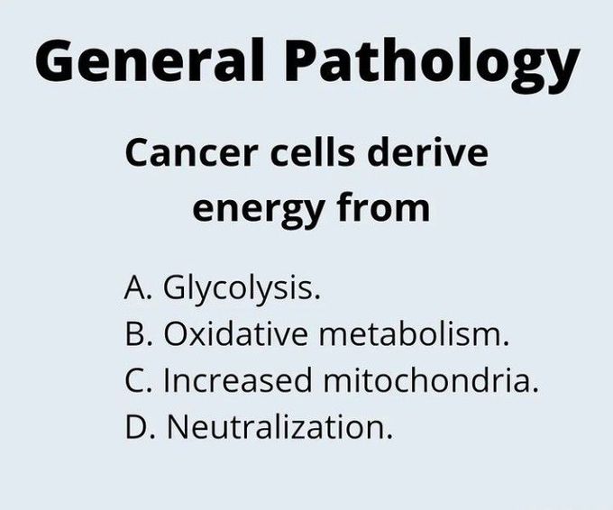 Source of Energy for Cancer Cells