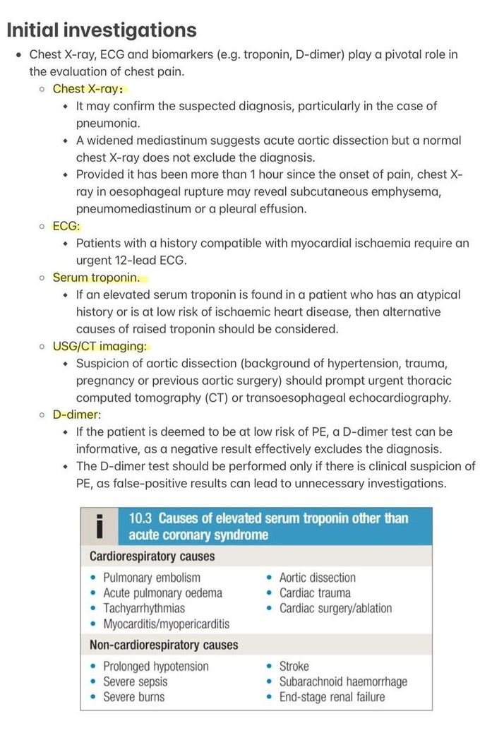 Acute Chest Pain VII