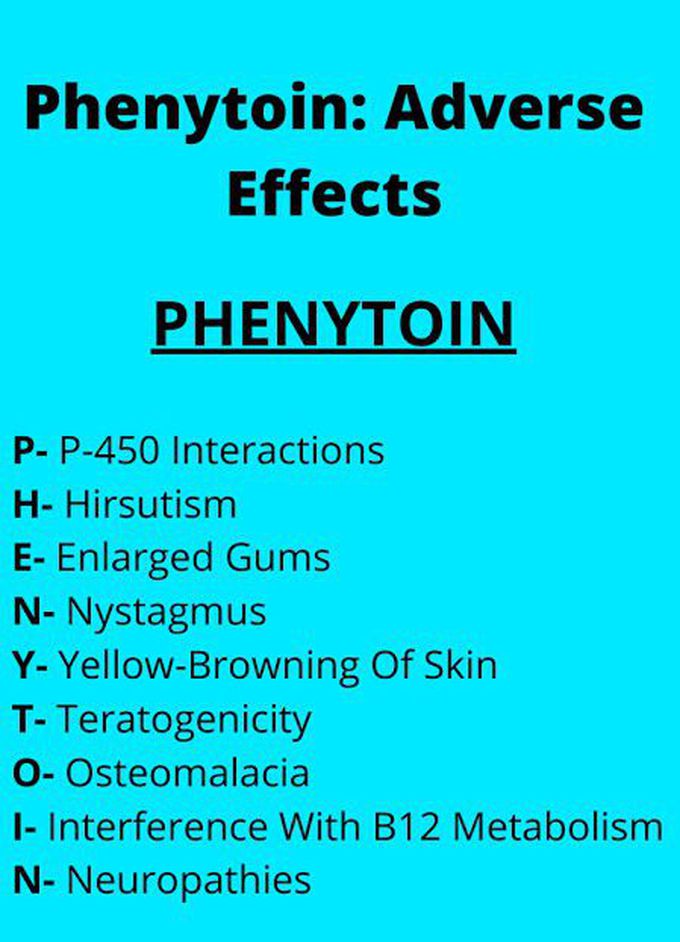 Adverse effects of phenytoin