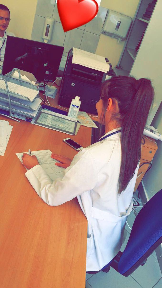 One day I'll be sitting there like a real doctor ❤️