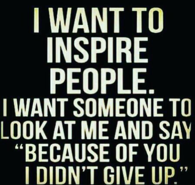 Let's inspire people.....