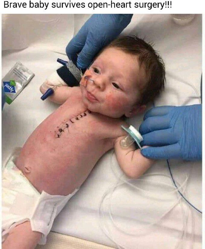 Brave baby....
