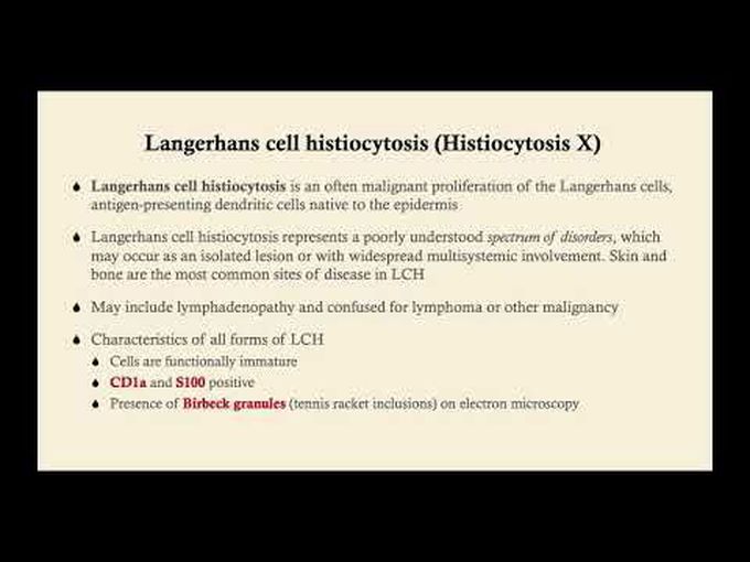 Descriptive Pathology of Langerhans Cell Histiocytosis