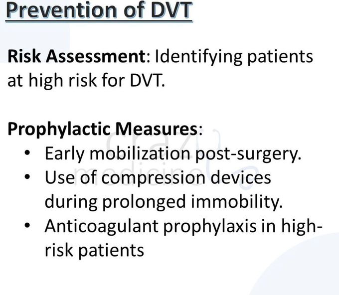 Deep Vein Thrombosis VII