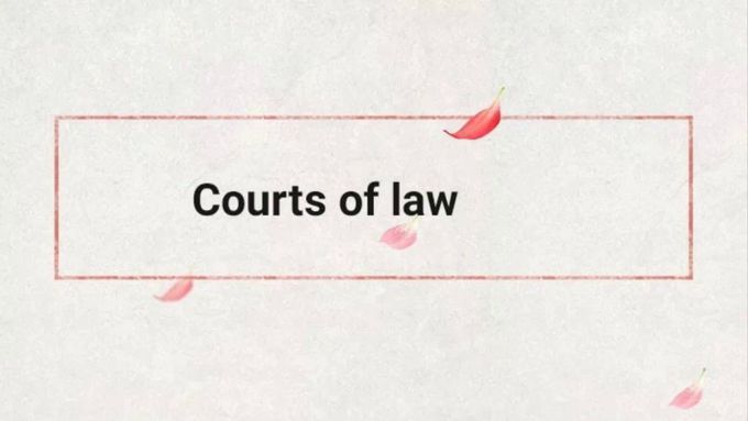 Courts of law