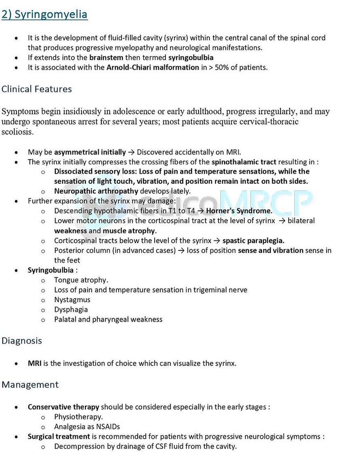 Syringomyelia