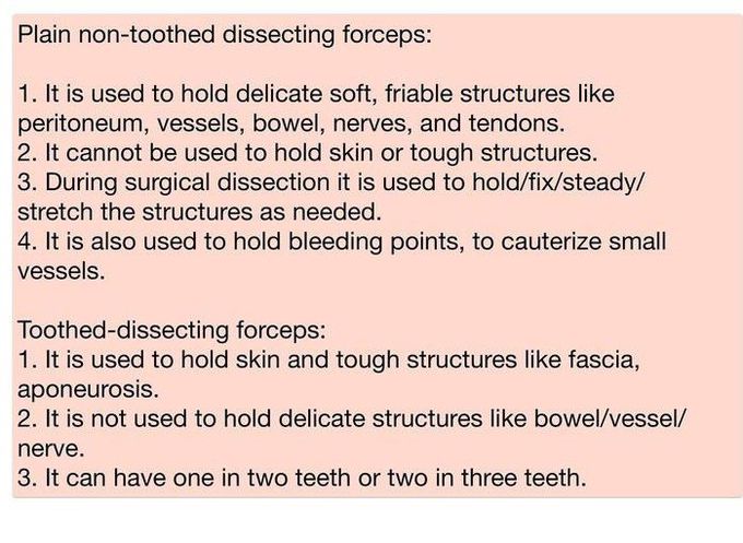 Toothed and Non-Toothed Forceps