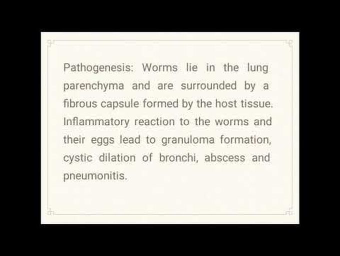 Paragonimiasis - cause, pathogenesis, clinical and diagnosis