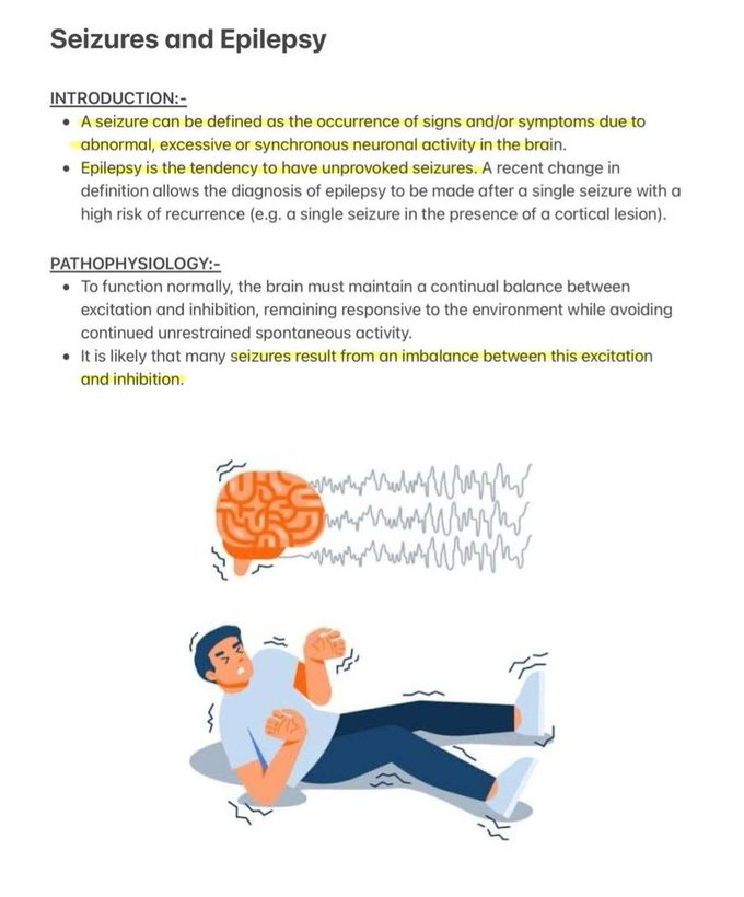 Seizures and Epilepsy I